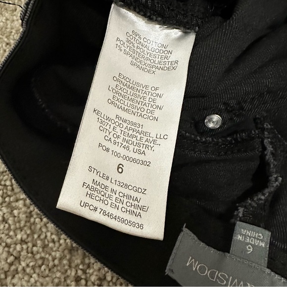 Wit & Wisdom 'Ab'Solution Skinny Ankle Jeans Dark Gray 6 - Picture 6 of 6